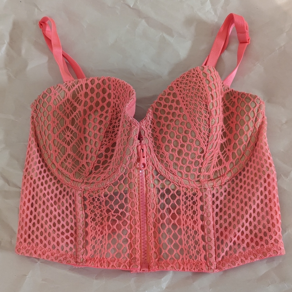 Victoria secret fishnet bralette 34 D Euc